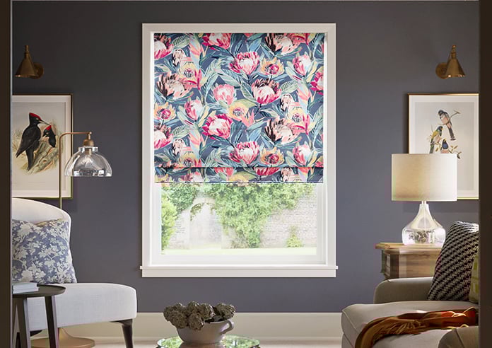 Ophelia, Midnight - Twist&Fit Roman Blind - Image 3